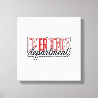 Impressão Em Tela Camisa de tipografia do departamento de emergência
