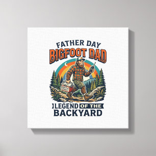 Impressão Em Tela Camisa do Dia dos Pais Bigfoot Pai Lanches Herói G