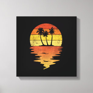 Impressão Em Tela Camisa Palmeiras Retrô Pôr do Sol 70s Vintage Palm