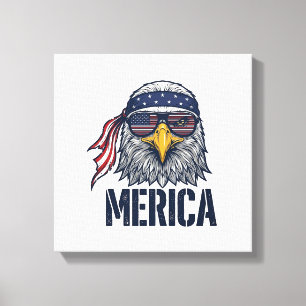 Impressão Em Tela Camisa Patriótica Vintage Águia Merica Design_1