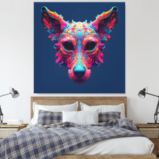 Impressão Em Tela Camisa Psychedelic Best Friend - Design de Cachorr