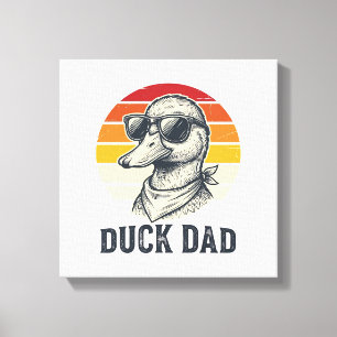 Impressão Em Tela Camisa Vetorial de Óculos de Sol de Pato Vintage P