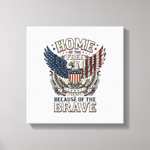 Impressão Em Tela Camisa Vintage Águia Patriótica Casa do Livre_1