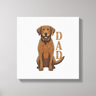 Impressão Em Tela Camisa Vintage Brown Dog Dad Design_1