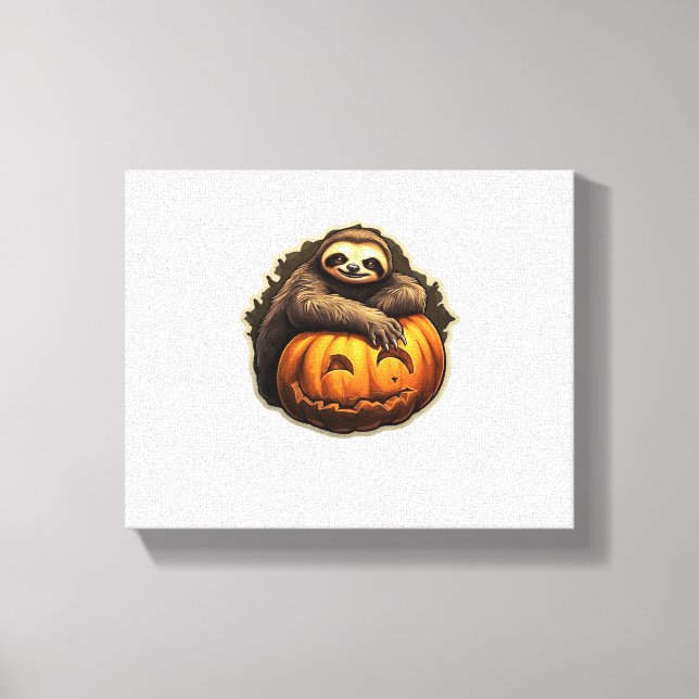 Impressão Em Tela Camiseta Clássica de Hallloween (Frente)