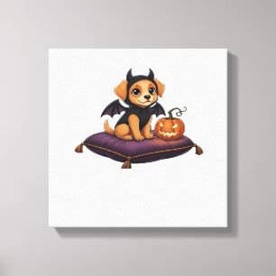 Impressão Em Tela Camiseta Clássica de Halloween para Cachorrinho