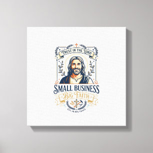 Impressão Em Tela Camiseta de Proprietário de Pequeno Negócio Jesus 