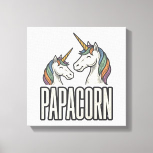 Impressão Em Tela Camiseta Desenho de Gravura Vintage Papacorn Unico