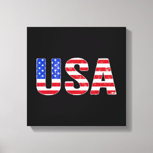 Impressão Em Tela Camiseta EUA Bandeira Americana Patriótica Homens 