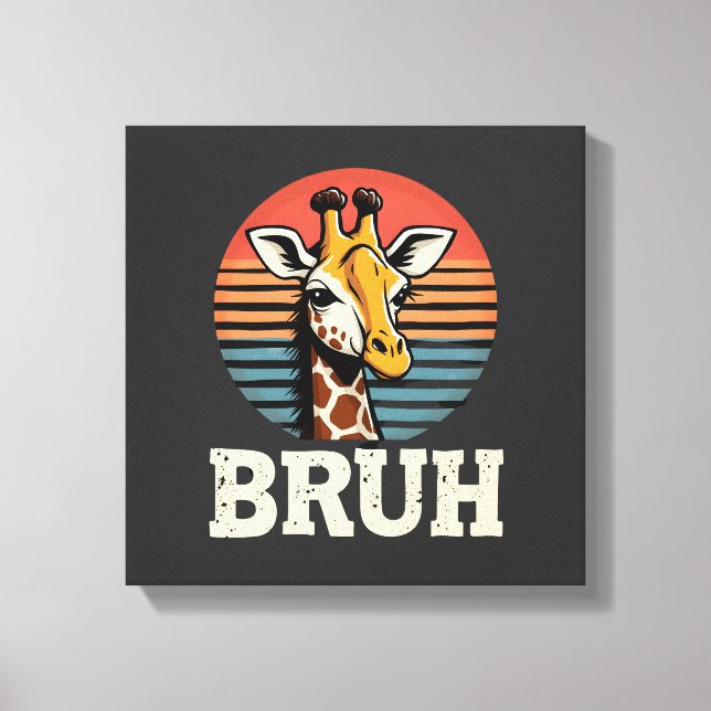 Impressão Em Tela Camiseta Natalícia Alegre do Meme do Girafa Animal (Frente)