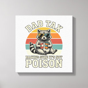 Impressão Em Tela Camiseta Vintage de Design Engraçado de Papai Tax 