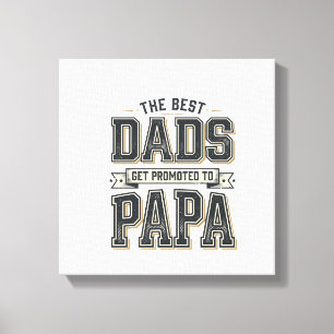 Impressão Em Tela Camiseta Vintage Melhor Pai Promovido a Papai Proj
