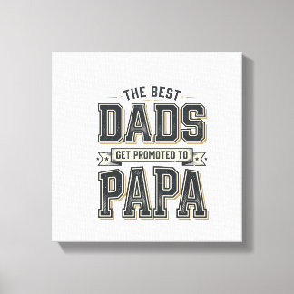 Impressão Em Tela Camiseta Vintage Melhor Pai Promovido a Papai Proj