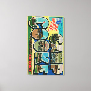 Impressão Em Tela Camp Cooke, Califórnia - Grandes Cenas de Letra