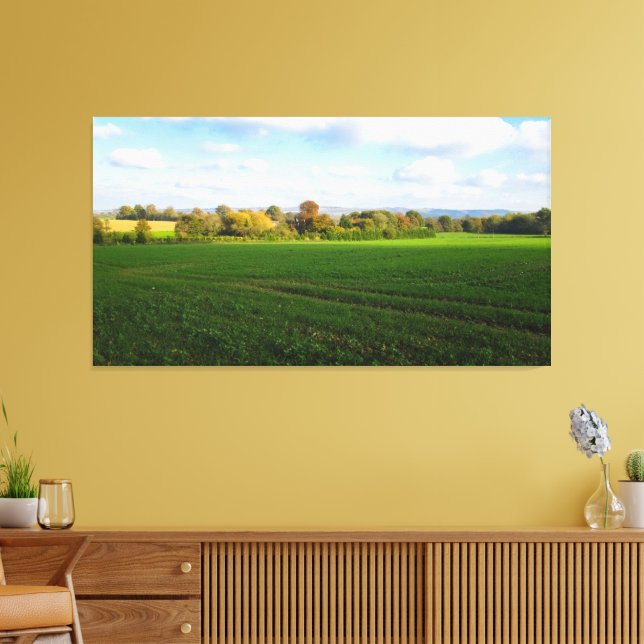 Impressão Em Tela Campestre Inglês de Outono - (Insitu(Sala de estar))