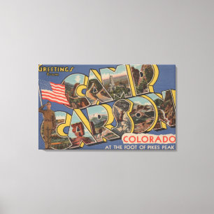 Impressão Em Tela Campo Carson, Colorado - Pico Pikes