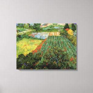 Impressão Em Tela Campo com Poppies por Vincent van Gogh