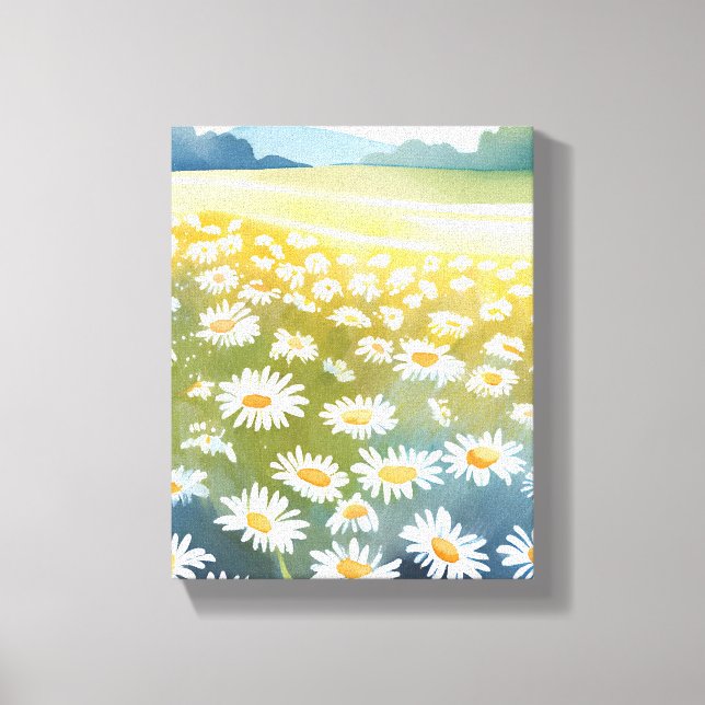 Impressão Em Tela Campo das Visitas | Flor Meadow Floral Painting (Frente)