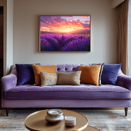 Impressão Em Tela Campo de lavanda na Provença