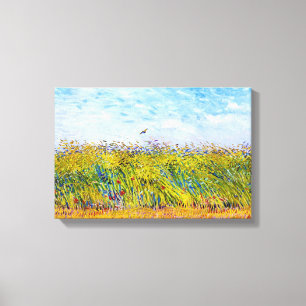 Impressão Em Tela Campo de trigo com uma Laranja de Vincent Van Gogh