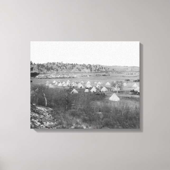 Impressão Em Tela Campo do General Brook perto de Pine Ridge (Frente)