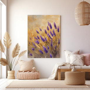 Impressão Em Tela Campo Dourado de Lavanda