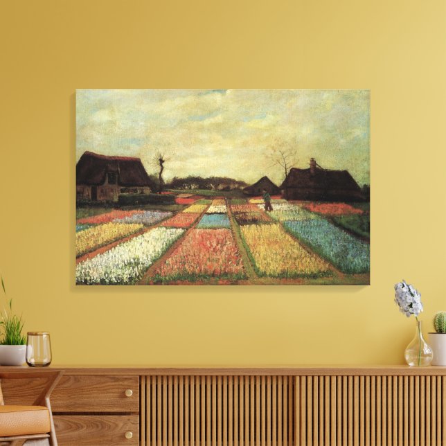 Impressão Em Tela Campos de Bulbos de Vincent van Gogh (Insitu(Sala de estar))