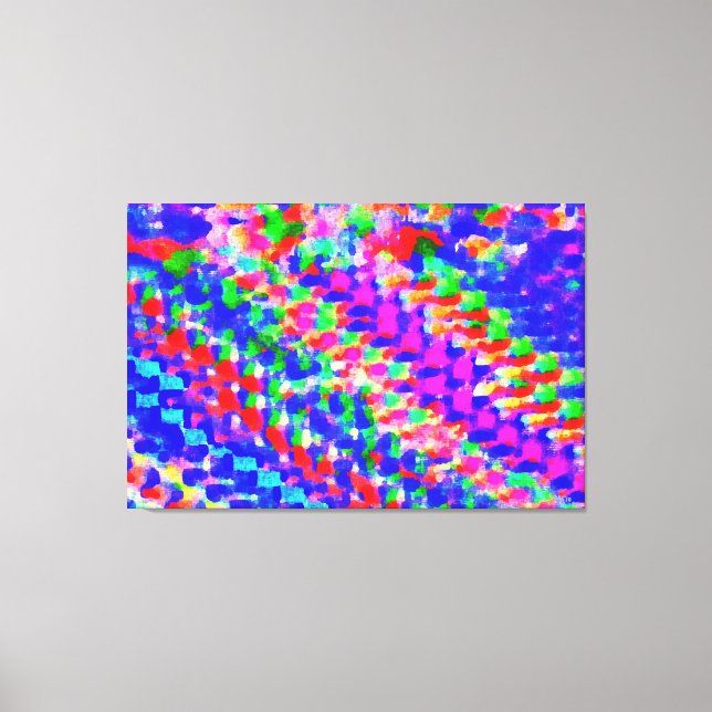 Impressão Em Tela Campos de Morango por Maxwell Kerr (Frente)