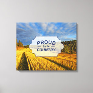 Impressão Em Tela Campos De Trigo Após Colheita