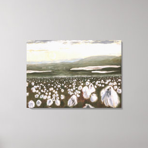 Impressão Em Tela Campos do Algodão Ártico: Tela de tela Impressão N