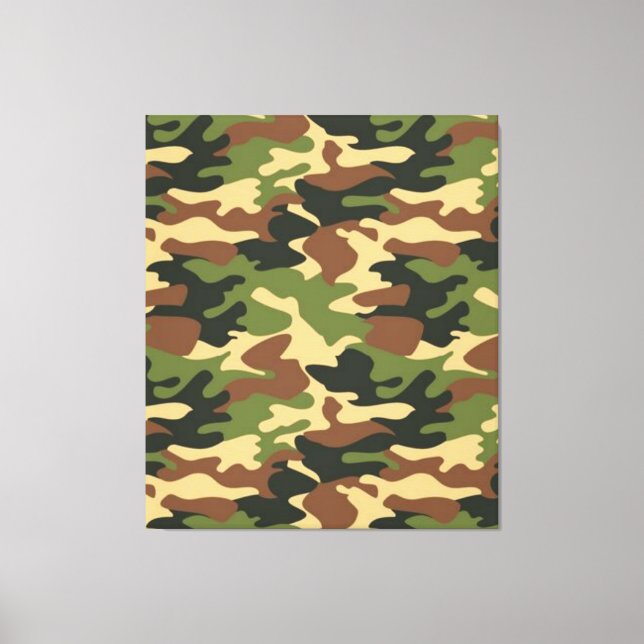 Impressão Em Tela camuflagem (Frente)