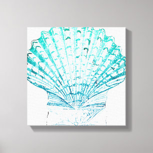 Impressão Em Tela Cana-de-água azul-lacrimogéia da costa