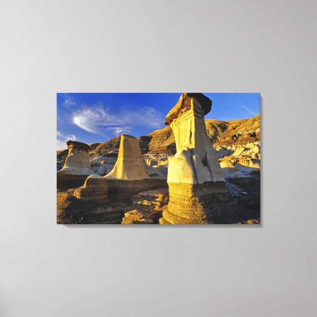 Impressão Em Tela Canadá, Alberta, Drumheller. Hoodoos. (Frente)