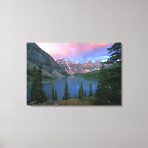Impressão Em Tela Canadá, Alberta, Lago Moraine ao Amanhecer, Banff