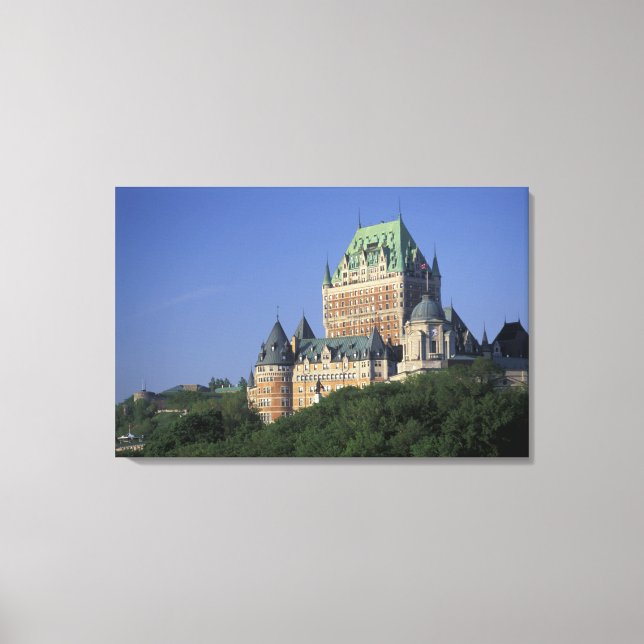Impressão Em Tela Canadá, Cidade de Quebec. Chateau Frontenac. (Frente)
