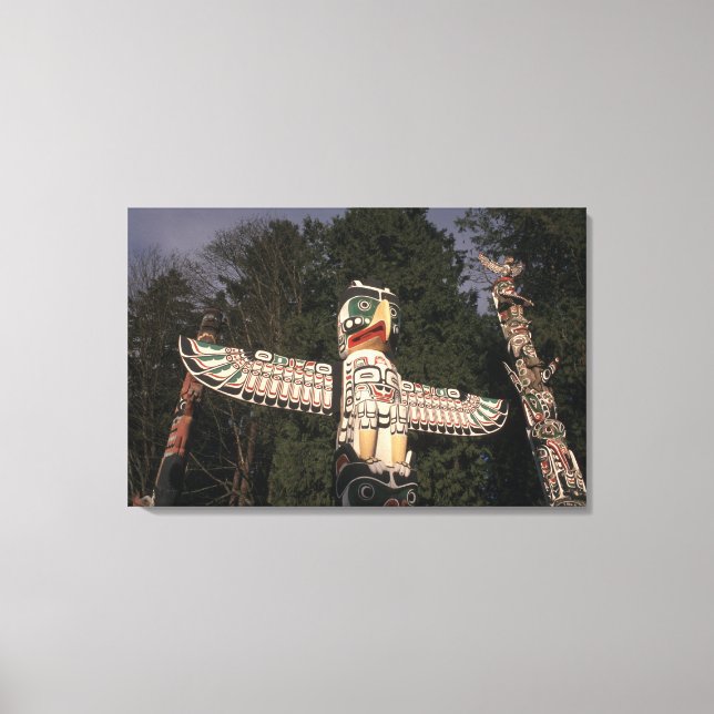 Impressão Em Tela Canadá, Colômbia Britânica, Vancouver. Nativo (Frente)