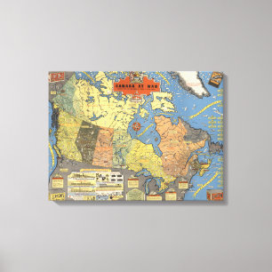 Impressão Em Tela Canadá na guerra