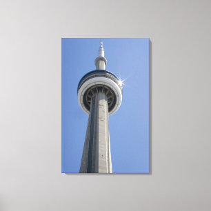Impressão Em Tela Canadá, Ontário, Toronto. Topo da Torre CN com