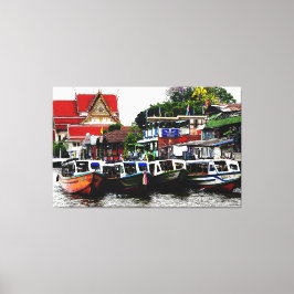 Impressão Em Tela Canal Em Bangkok, Tailândia