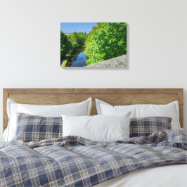 Impressão Em Tela Canal Largo de Huddersfield, Viaduto da Moinho Whi