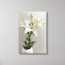 Impressão Em Tela Canção de Ninar do Lírio | Pintura Floral Simples 