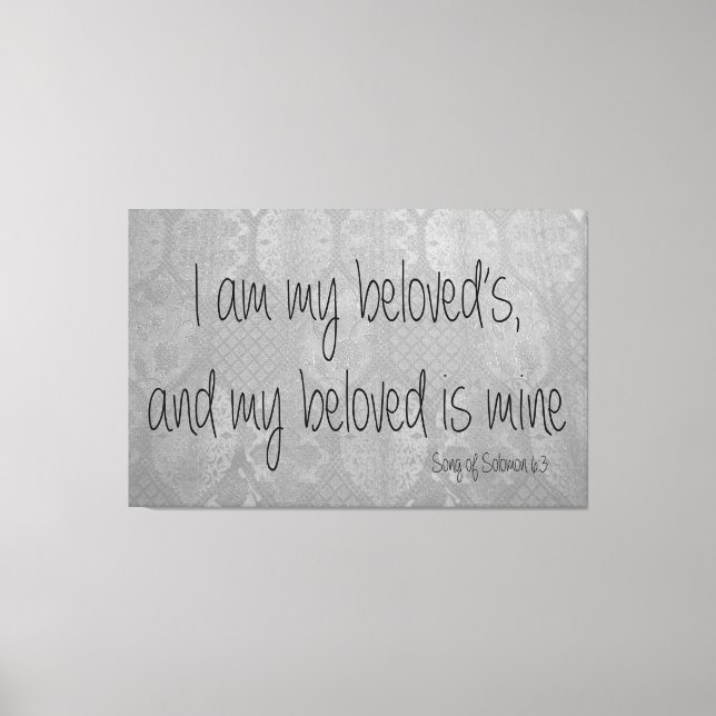 Impressão Em Tela Canção de Salomão (Frente)