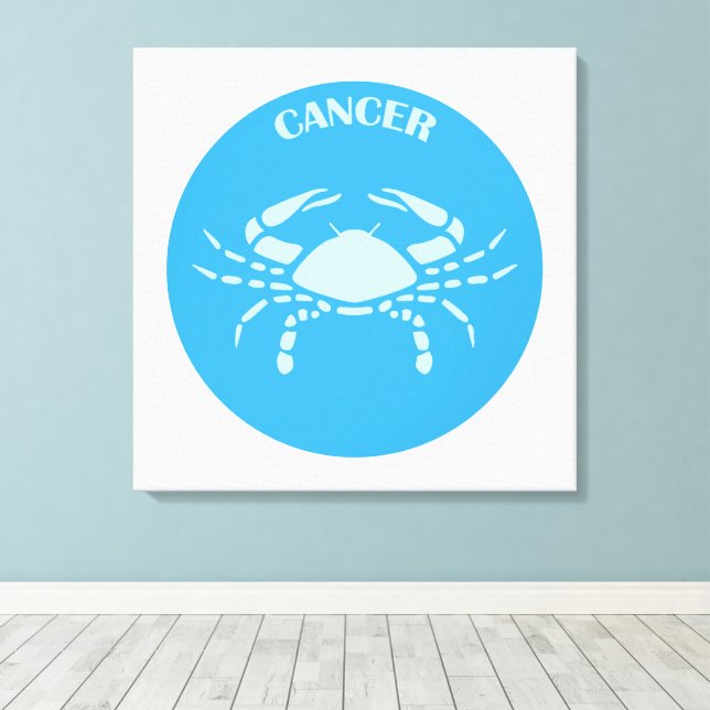 Impressão Em Tela Cancer, Zodiac Sign, Horoscope, Astrology (Insitu(piso de madeira))