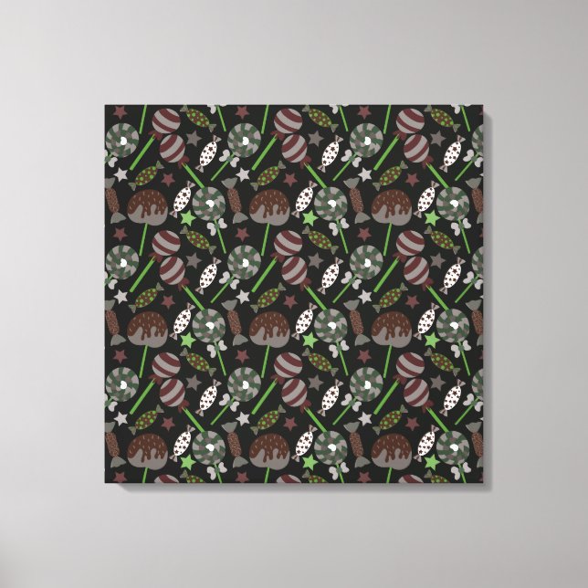 Impressão Em Tela Candy pattern | Lollies pattern | lollipop 31 (Frente)