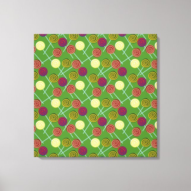 Impressão Em Tela Candy pattern | Lollies pattern | lollipop 58 (Frente)