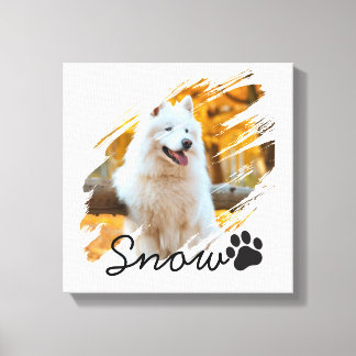 Impressão Em Tela Caneca com Foto e Nome de Animal de Estimação Pers