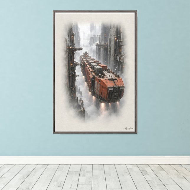 Impressão Em Tela Canhão Freighter (Insitu(piso de madeira))