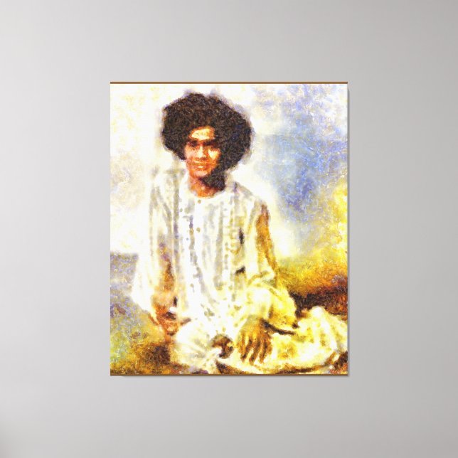 Impressão Em Tela Canon Legends Sathya Sai Baba Benson White - (Frente)
