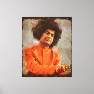 Impressão Em Tela Canon Lendas Sathya Sai Baba -