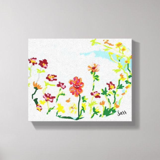 Impressão Em Tela Canvas: Flor selvagem (Frente)